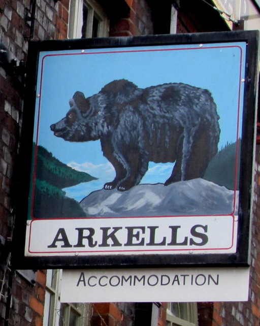 The Bear Hotel name sign Pub
